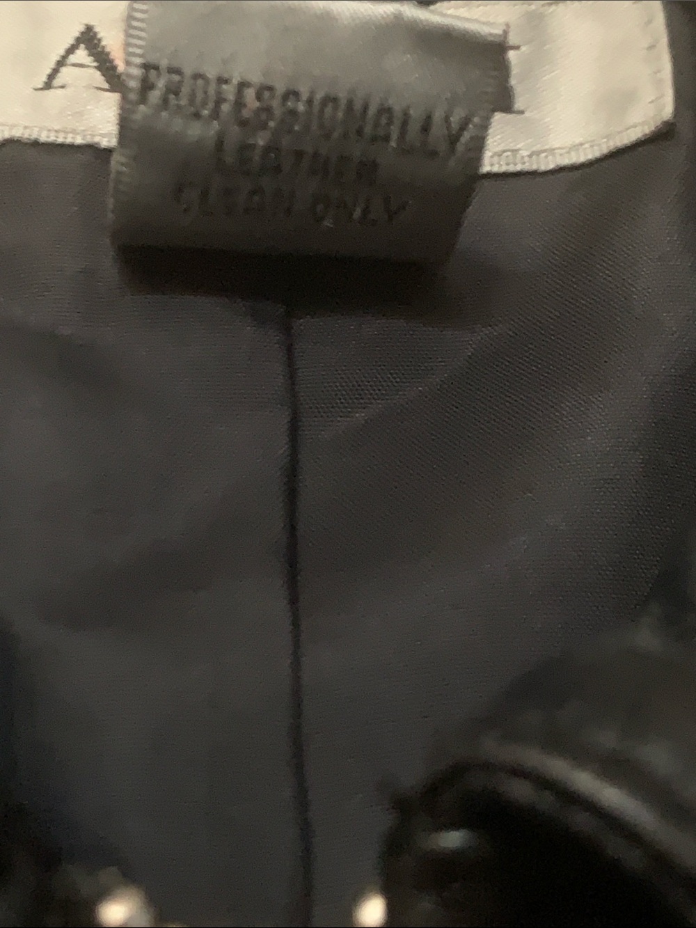 Alfani Black Leather Zip-Front Women's Jacket - Picture 4 of 6